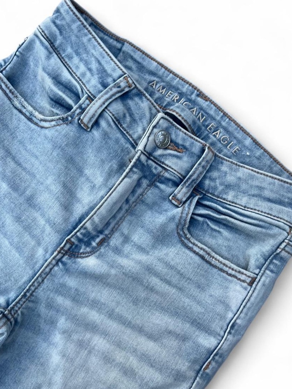 American Eagle Outfitters Next Light Blue Skinny Jeans US 2 - Picture 4 of 8
